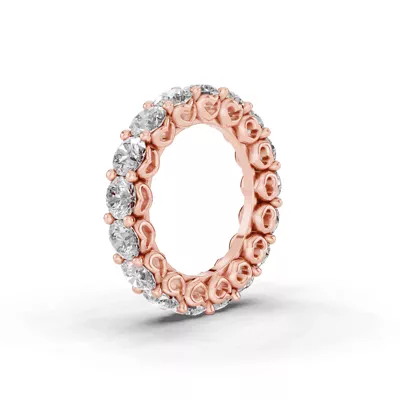 Sculpted Heart Lab Diamond Eternity Ring (5 ct. tw.)