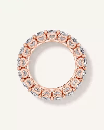 Sculpted Heart Lab Diamond Eternity Ring (5 ct. tw.)