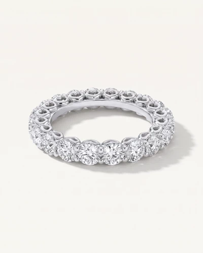 Sculpted Heart Lab Diamond Eternity Ring (3 ct. tw.)