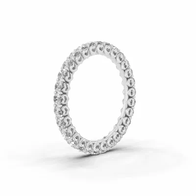Sculpted Heart Lab Diamond Eternity Ring (1 ct. tw.)