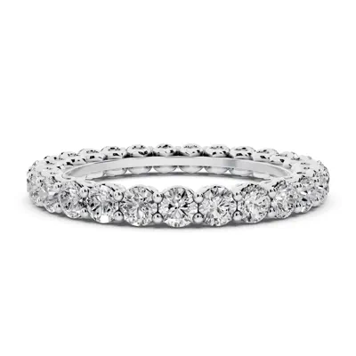 Sculpted Heart Lab Diamond Eternity Ring (1.50 ct. tw.)