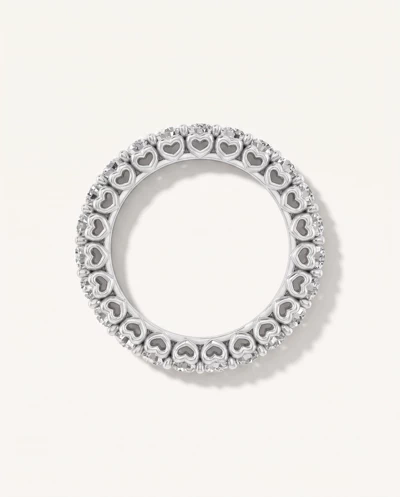 Sculpted Heart Lab Diamond Eternity Ring (2 ct. tw.)