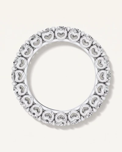 Sculpted Heart Lab Diamond Eternity Ring (3 ct. tw.)