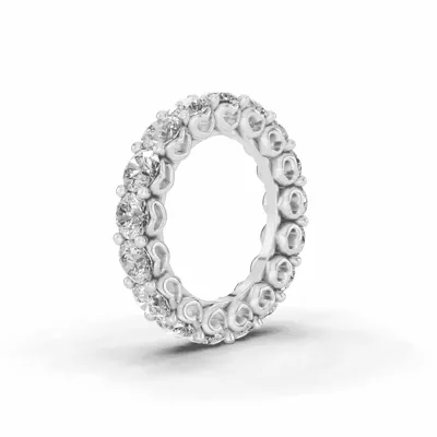 Sculpted Heart Lab Diamond Eternity Ring (5 ct. tw.)