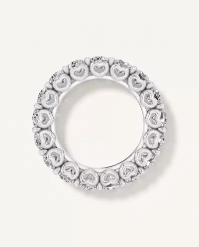Sculpted Heart Lab Diamond Eternity Ring (5 ct. tw.)