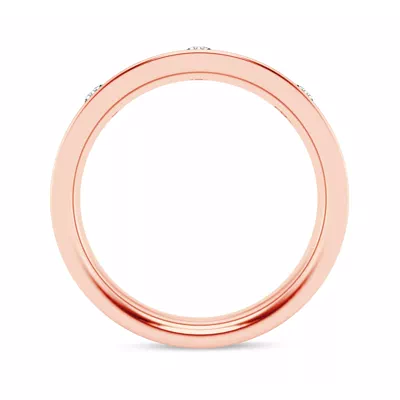Flush Set Round Lab Diamond Band (7mm)
