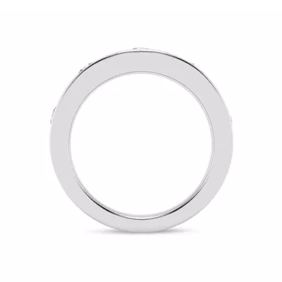 Flush Set Round Lab Diamond Band