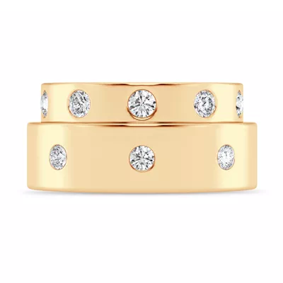 Flush Set Round Lab Diamond Band