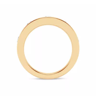 Flush Set Round Lab Diamond Band