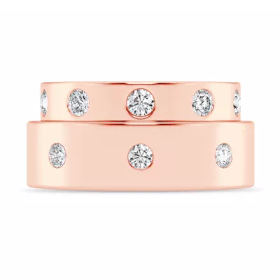 Flush Set Round Lab Diamond Band