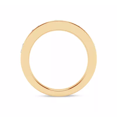 Flush Set Oval Lab Diamond Band