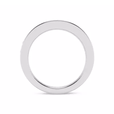 Flush Set Emerald-Cut Lab Diamond Band