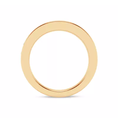 Flush Set Emerald-Cut Lab Diamond Band