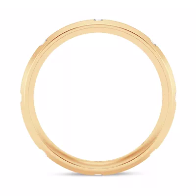 Grooved Lab Diamond Eternity Band (7mm)