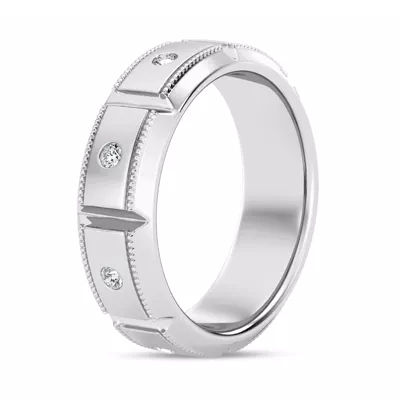 Milgrain Brick Lab Diamond Eternity Band (6.8mm)