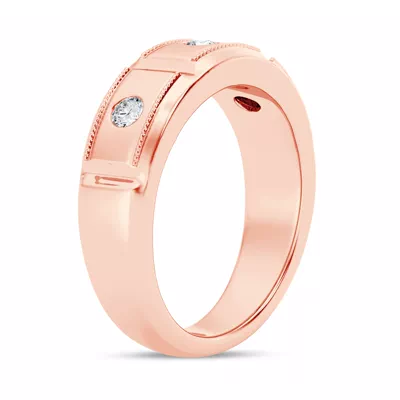 Milgrain Brick Lab Diamond Band (7.00mm)