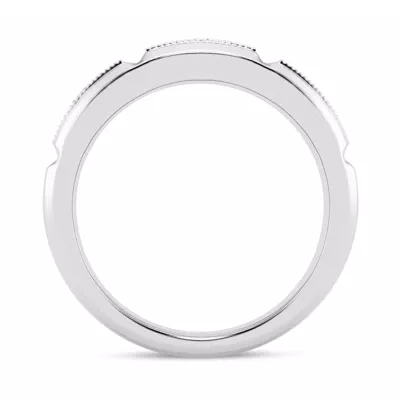 Milgrain Brick Lab Diamond Band (7.00mm)