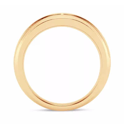 Grooved Channel-Set Lab Diamond Band (7.5mm)