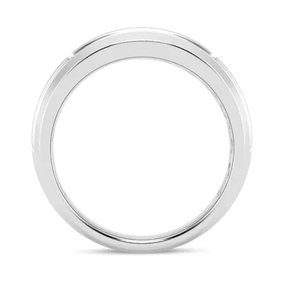 Raised Channel-Set Lab Diamond Band (7mm)
