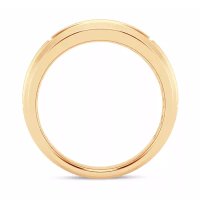 Raised Channel-Set Lab Diamond Band (7mm)