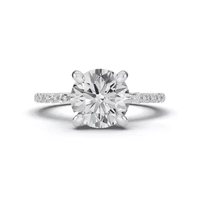 Signature Hearts & Arrows Shared Prong Lab Engagement Ring (1/5ct. tw.)