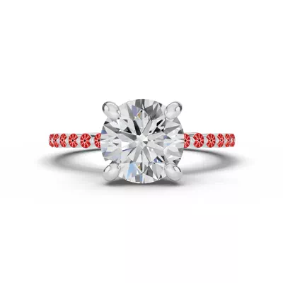 Signature Hearts & Arrows Shared Prong Lab Engagement Ring (1/5ct. tw.)