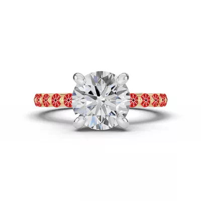 Signature Hearts & Arrows Shared Prong Lab Engagement Ring (1/2ct. tw.)