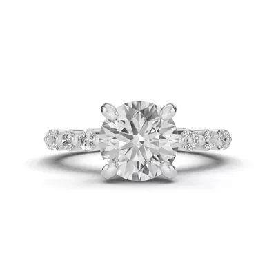 Signature Hearts & Arrows Shared Prong Lab Engagement Ring (.70ct. tw.)