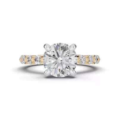 Signature Hearts & Arrows Shared Prong Lab Engagement Ring (.70ct. tw.)