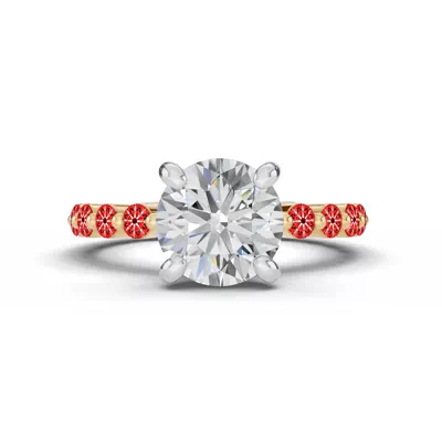 Signature Hearts & Arrows Shared Prong Lab Engagement Ring (.70ct. tw.)