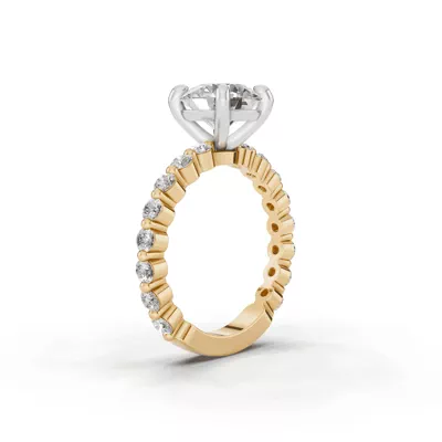 Signature Hearts & Arrows Shared Prong Lab Engagement Ring (.70ct. tw.)
