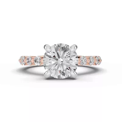 Signature Hearts & Arrows Shared Prong Lab Engagement Ring (.70ct. tw.)
