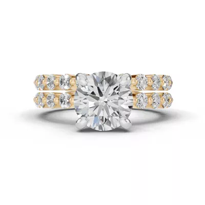 Signature Hearts & Arrows Shared Prong Lab Engagement Ring (.70ct. tw.)