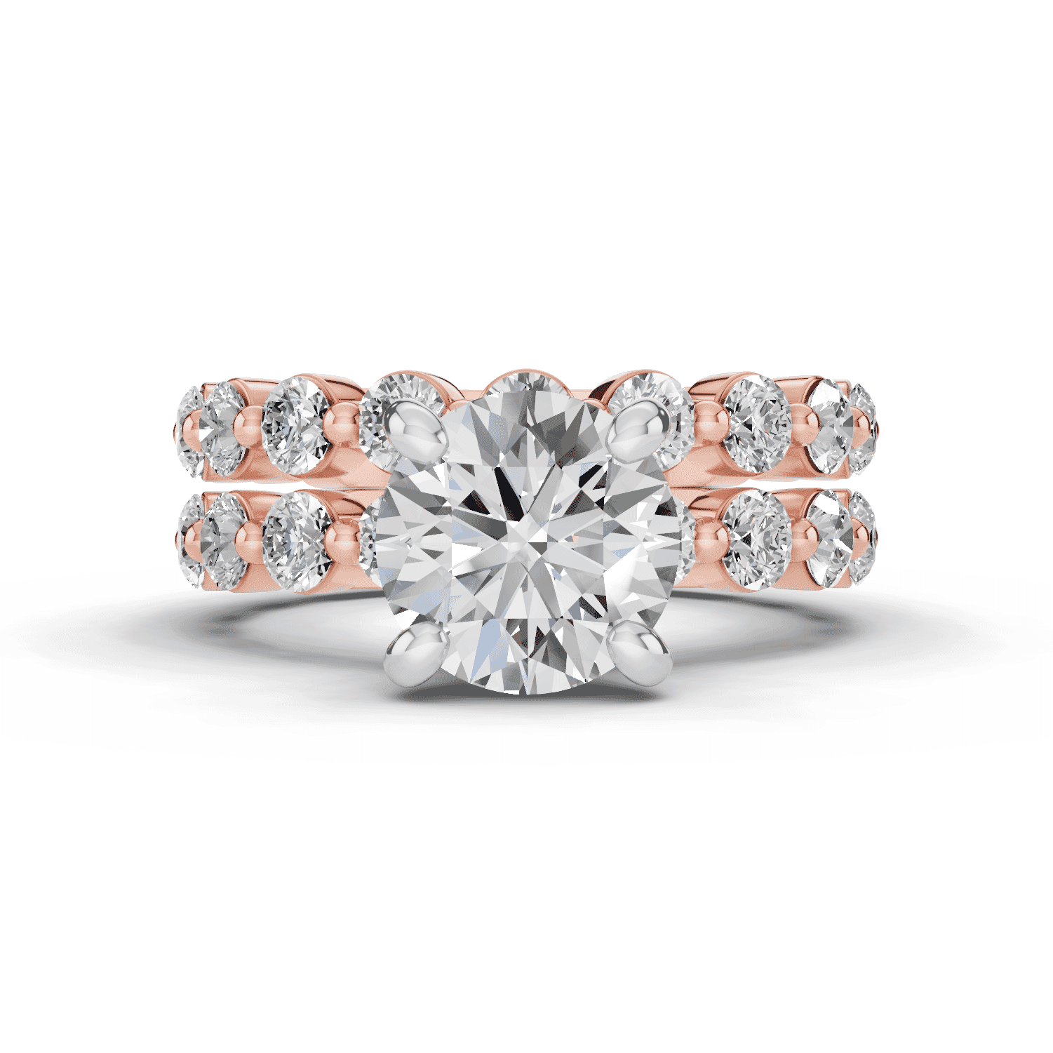 Signature Hearts & Arrows Shared Prong Lab Engagement Ring (1.00ct. tw.)