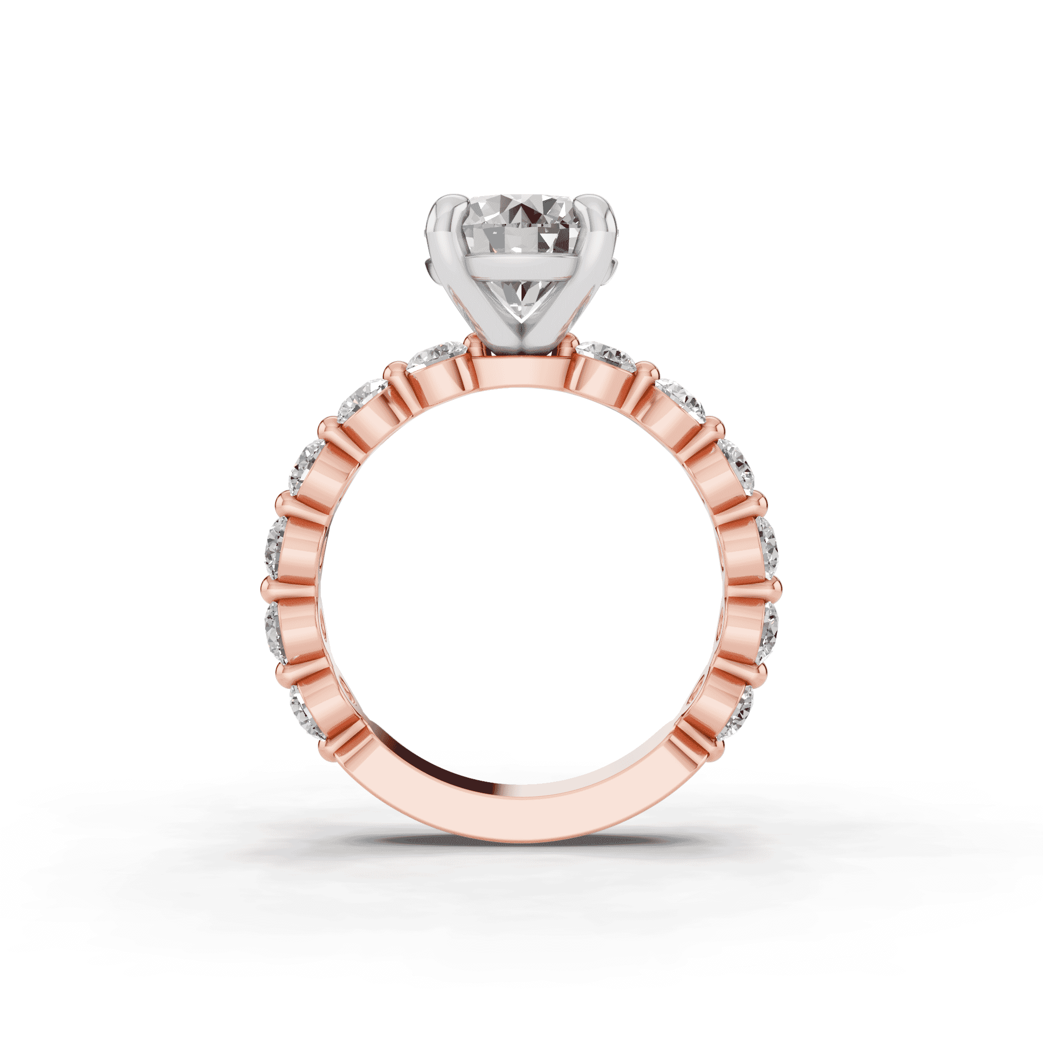 Signature Hearts & Arrows Shared Prong Lab Engagement Ring (1.00ct. tw.)