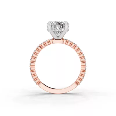 Signature Hearts & Arrows Hidden Halo Shared Prong Lab Engagement Ring (1/3ct. tw.)