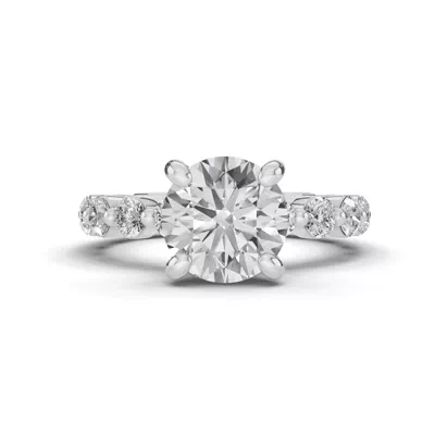 Signature Hearts & Arrows Hidden Halo Shared Prong Lab Engagement Ring (1.00ct. tw.)