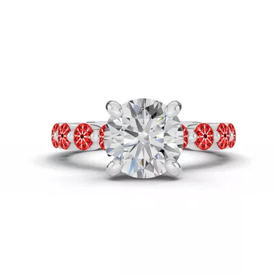 Signature Hearts & Arrows Hidden Halo Shared Prong Lab Engagement Ring (1.00ct. tw.)