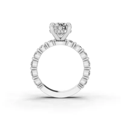 Signature Hearts & Arrows Hidden Halo Shared Prong Lab Engagement Ring (1.00ct. tw.)