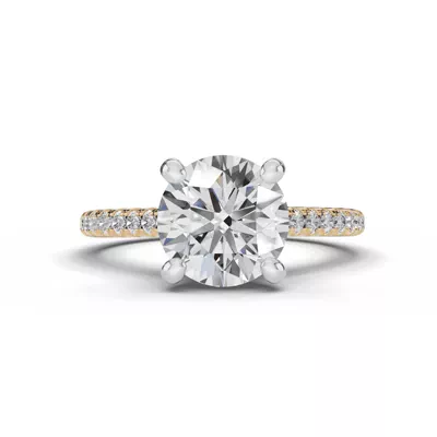 Tradition Pavé Lab Cathedral Engagement Ring (1/5ct. tw.)