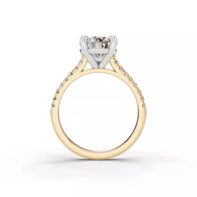 Tradition Pavé Lab Cathedral Engagement Ring (1/5ct. tw.)