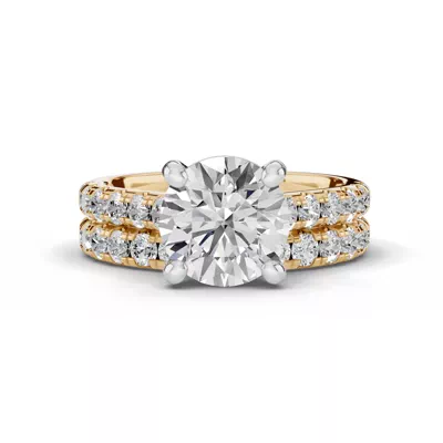 Tradition Pavé Lab Cathedral Engagement Ring (.45ct. tw.)