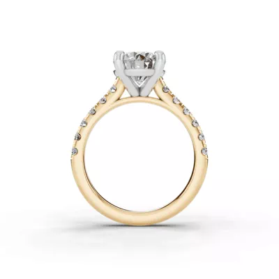 Tradition Pavé Lab Cathedral Engagement Ring (.45ct. tw.)