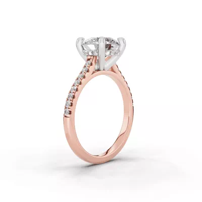 Tradition Hidden Halo Cathedral Pavé Lab Engagement Ring (.30ct. tw.)