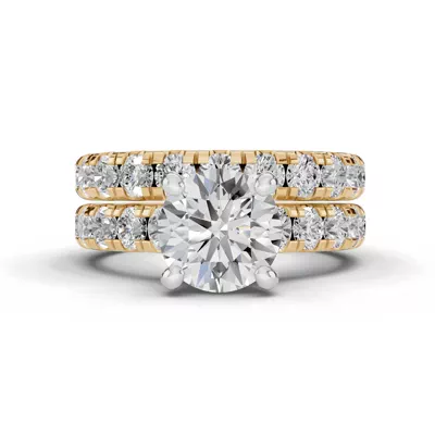 Signature Hearts & Arrows Classic Hidden Halo Cathedral Lab Engagement Ring (1.00ct. tw.)