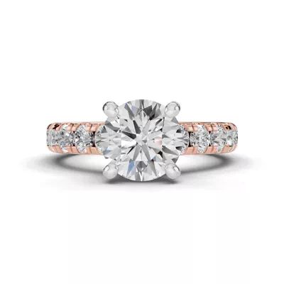 Signature Hearts & Arrows Classic Hidden Halo Cathedral Lab Engagement Ring (1.00ct. tw.)