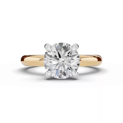 Signature Hearts & Arrows Hidden Halo Lab Engagement Ring (2.7mm)