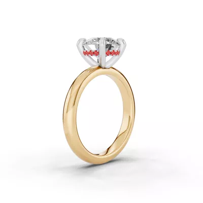 Signature Hearts & Arrows Hidden Halo Lab Engagement Ring (2.7mm)
