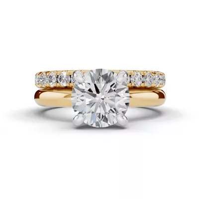 Signature Hearts & Arrows Hidden Halo Lab Engagement Ring (2.7mm)