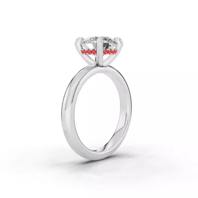 Signature Hearts & Arrows Hidden Halo Lab Engagement Ring (2.7mm)